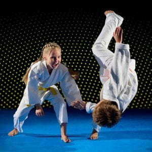 Martial Arts Lessons for Kids in Waco TX - Judo Toss Kids Girl
